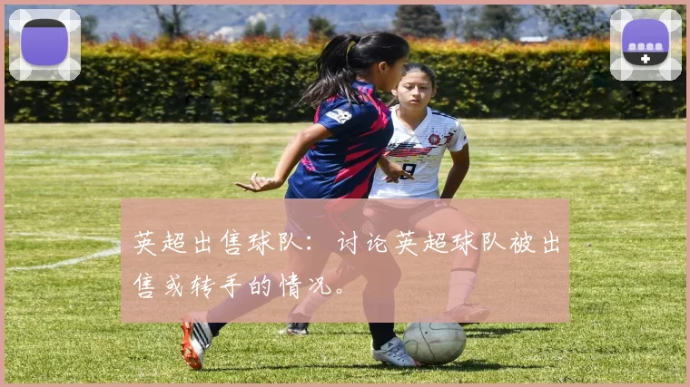 英超出售球队：讨论英超球队被出售或转手的情况。